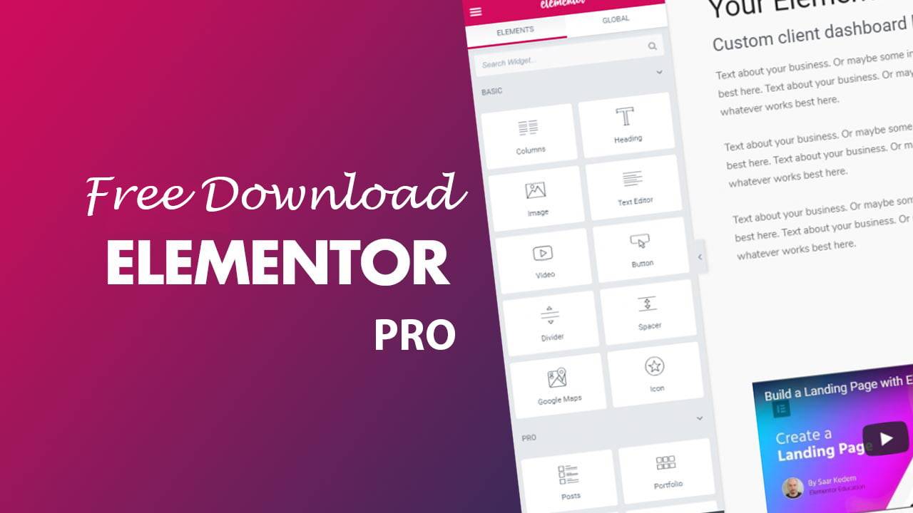Boost Your Website Design with Elementor Pro: Free Download Available Now!